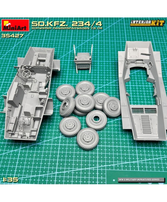 MiniArt modelis Sd.Kfz. 234/4 SCHWERER PANZERSPÄHWAGEN 7,5 cm. 1/35
