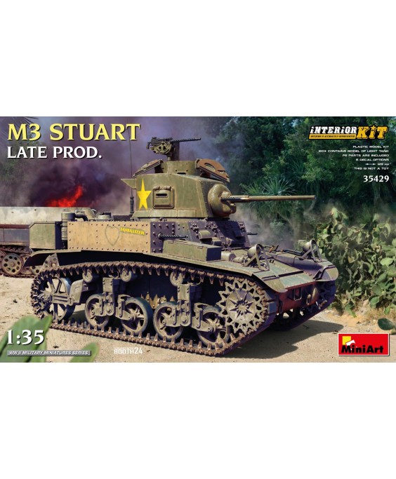 MiniArt M3 STUART LATE PROD. INTERIOR KIT 1/35