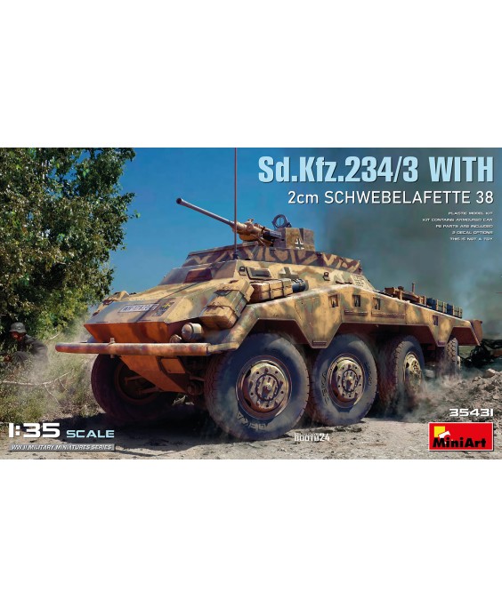 MiniArt Sd.Kfz.234/3 WITH 2cm SCHWEBELAFETTE 38 1/35