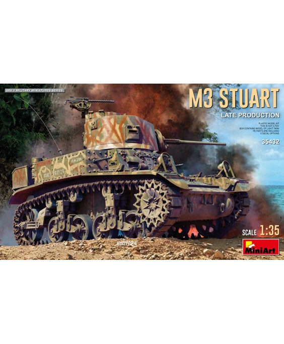 MiniArt M3 STUART LIGHT TANK. LATE PROD 1/35
