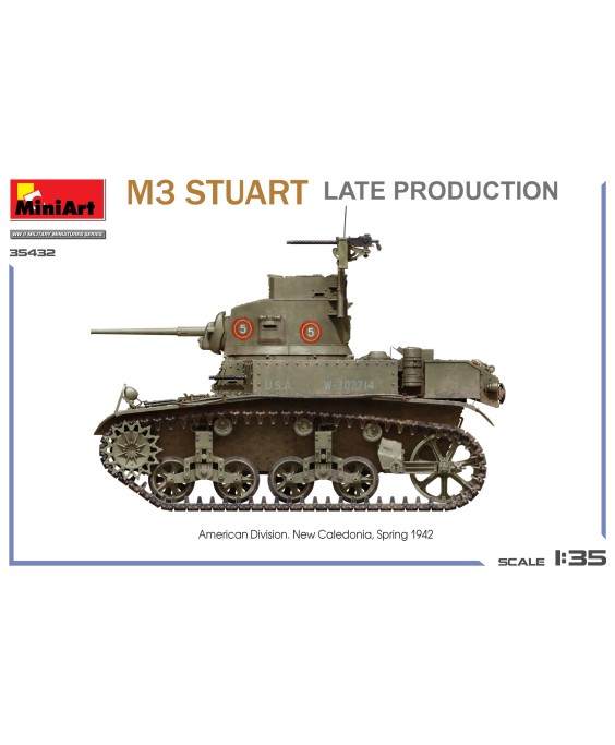 MiniArt M3 STUART LIGHT TANK. LATE PROD 1/35
