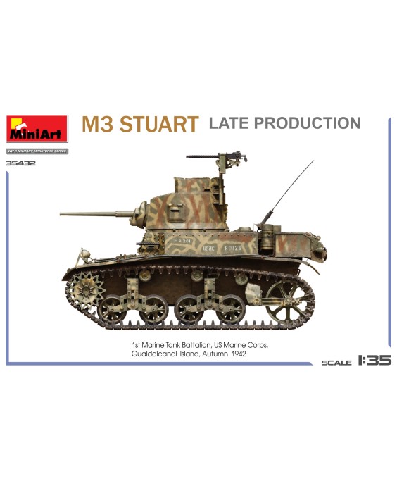 MiniArt M3 STUART LIGHT TANK. LATE PROD 1/35