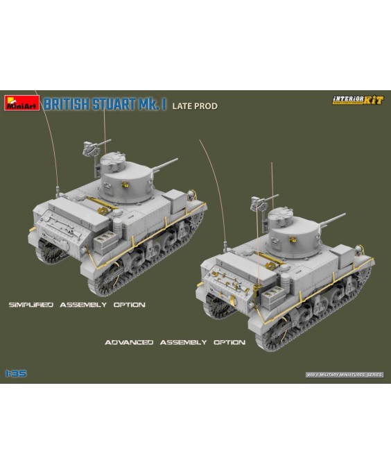 MiniArt BRITISH STUART Mk. I LATE PROD. INTERIOR KIT 1/35