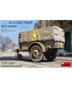 MiniArt G-518 US 1t CARGO TRAILER WITH CANVAS BEN HUR 1/35