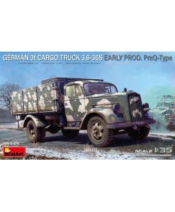 MiniArt modelis GERMAN 3t CARGO TRUCK 3,6-36S EARLY PROD. PmQ-Type 1/35