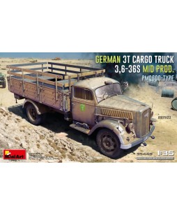 MiniArt GERMAN 3T CARGO TRUCK 3,6-36S MID PROD. PMQ600-TYPE 1/35