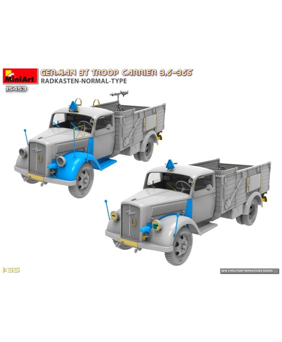 MiniArt GERMAN 3T TROOP CARRIER 3,6-36S RADKASTEN-NORMAL-TYPE 1/35