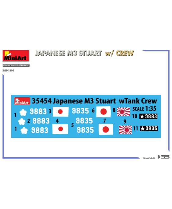 MiniArt JAPANESE M3 STUART w/CREW 1/35