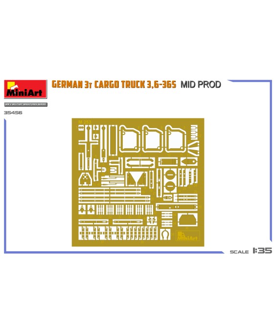 MiniArt GERMAN 3T CARGO TRUCK 3,6-36S MID PROD 1/35
