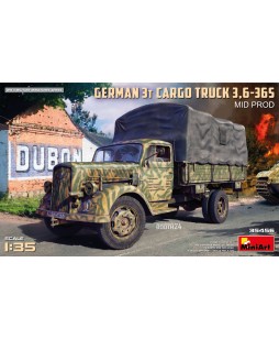 MiniArt GERMAN 3T CARGO TRUCK 3,6-36S MID PROD 1/35