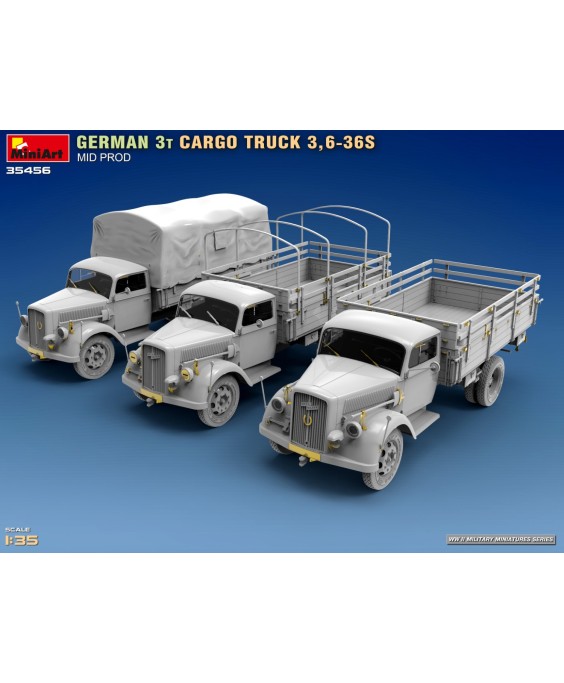 MiniArt GERMAN 3T CARGO TRUCK 3,6-36S MID PROD 1/35