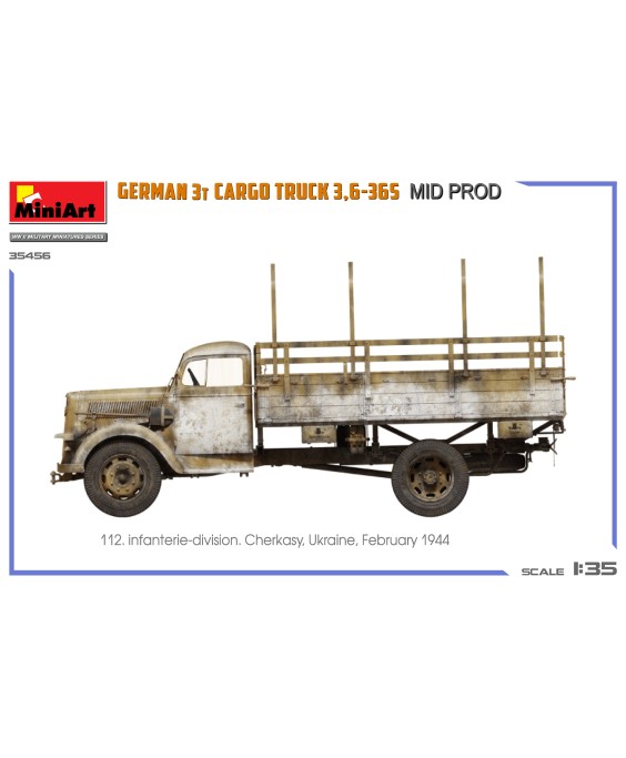 MiniArt GERMAN 3T CARGO TRUCK 3,6-36S MID PROD 1/35