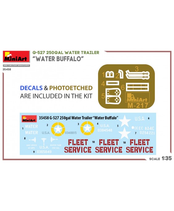 MiniArt G-527 250GAL WATER TRAILER “WATER BUFFALO” 1/35