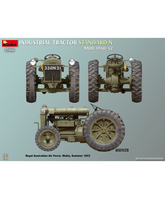 MiniArt STANDARD N INDUSTRIAL TRACTOR. MOD.1940/42 1/35