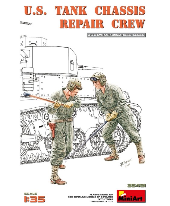 MiniArt U.S. TANK CHASSIS REPAIR CREW 1/35