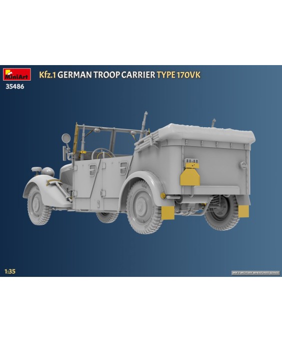 MiniArt Kfz.1 German Troop Carrier Type 170VK 1/35
