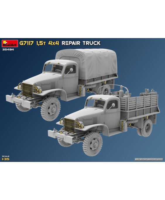 MiniArt G7117 1.5t 4×4 REPAIR TRUCK 1/35