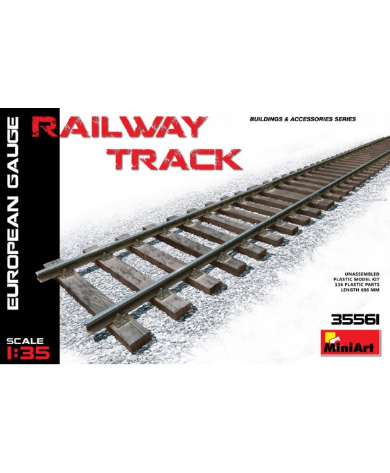 MiniArt RAILWAY TRACK. EUROPEAN GAUGE 1/35