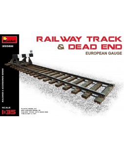 MiniArt RAILWAY TRACK w/ DEAD END. EUROPEAN GAUGE 1/35