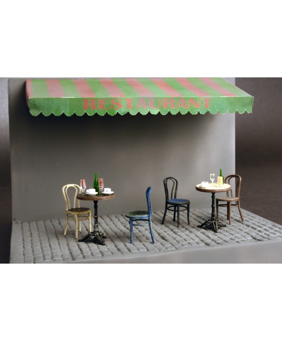 MiniArt CAFE FURNITURE & CROCKERY 1/35 MiniArt CAFE FURNITURE & CROCKERY 1/35