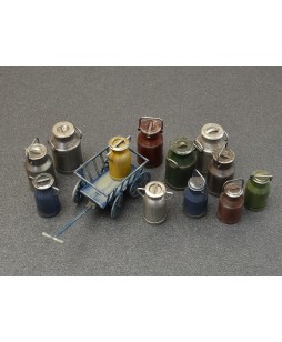 MiniArt MILK CANS WITH SMALL CART 1/35
