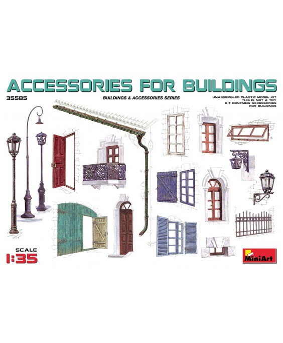MiniArt ACCESSORIES FOR BUILDINGS 1/35