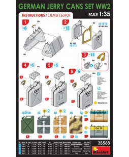 MiniArt GERMAN JERRY CANS SET WW2 1/35