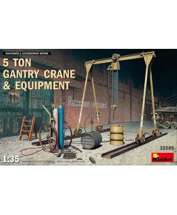 MiniArt 5 Ton Gantry Crane & Equipment 1/35
