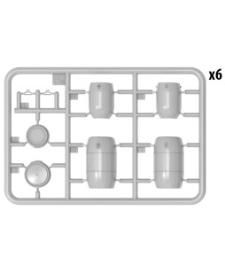MiniArt PLASTIC BARRELS & CANS 1/35
