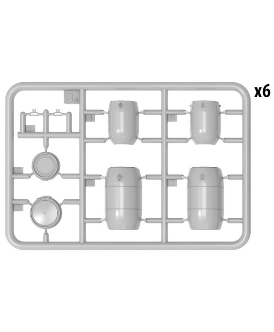 MiniArt PLASTIC BARRELS & CANS 1/35