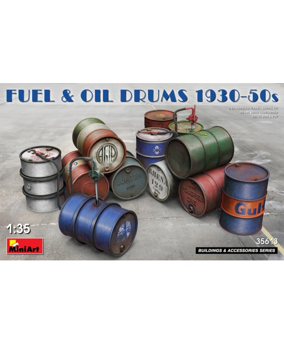 MiniArt Fuel Oil Drums 1930-50s 1/35