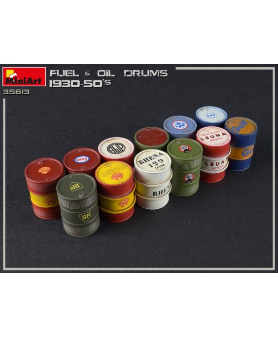 MiniArt Fuel Oil Drums 1930-50s 1/35