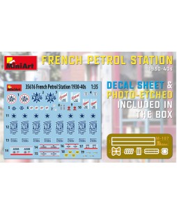 MiniArt modelis French Petrol Station 1930-40S 1/35