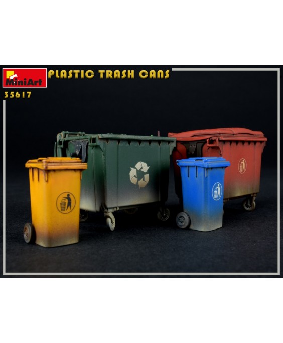 MiniArt Plastic trach cans 1/35 MiniArt Plastic trach cans 1/35