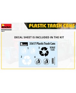 MiniArt Plastic trach cans 1/35