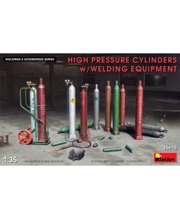 MiniArt modelis High Pressure ylinders w/Welding Equipment 1/35