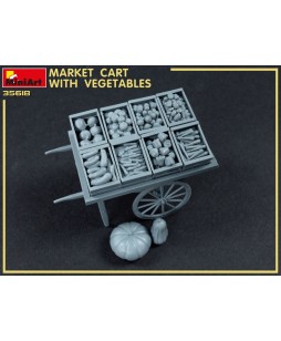 MiniArt modelis Market Cart with Vegetables 1/35