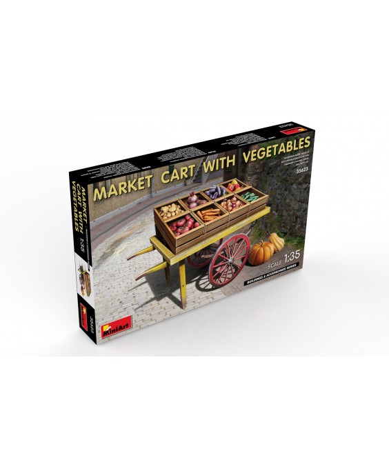MiniArt modelis Market Cart with Vegetables 1/35