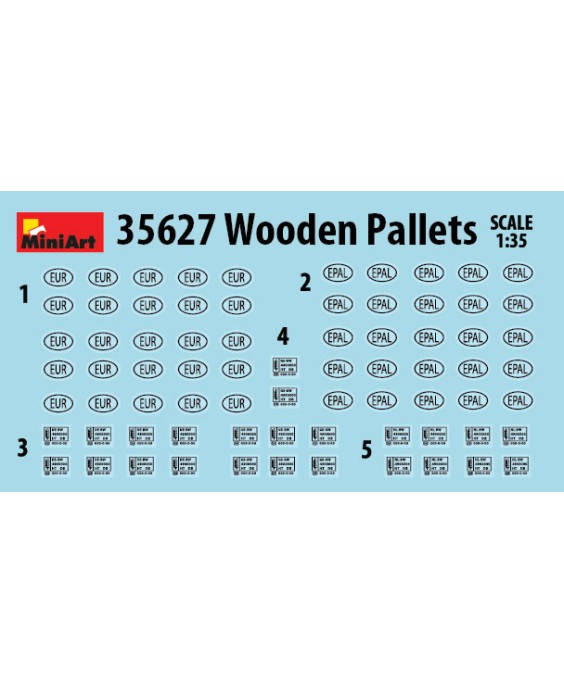 MiniArt WOODEN PALLETS 1/35