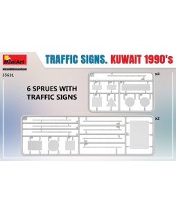 MiniArt modelis Traffic Signs. Kuwait 1990's 1/35