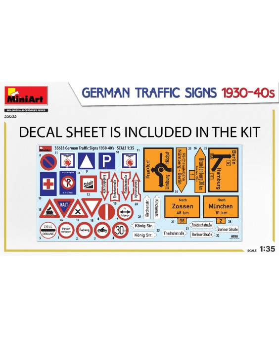 MiniArt German Traffic Signs 1930-40 s 1/35