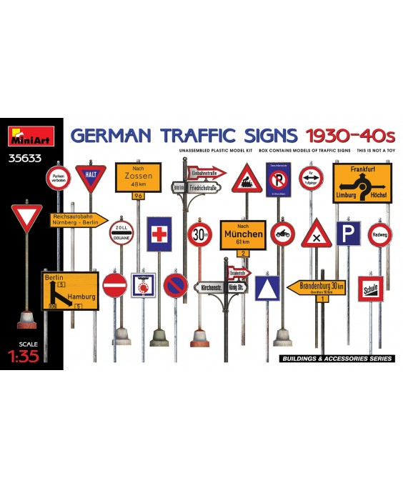 MiniArt German Traffic Signs 1930-40 s 1/35