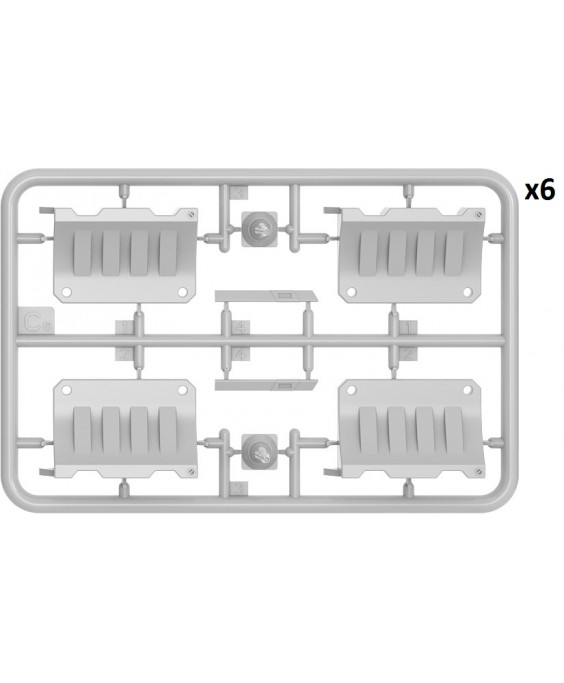 MiniArt Plastic Barrier set 1/35