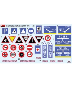 MiniArt Italian Traffic Signs 1930-40's 1/35