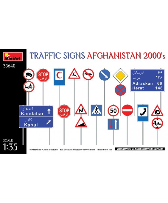 MiniArt Traffic signs Afghanistan 2000’s 1/35