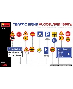 MiniArt TRAFFIC SIGNS. YUGOSLAVIA 1990’s 1/35