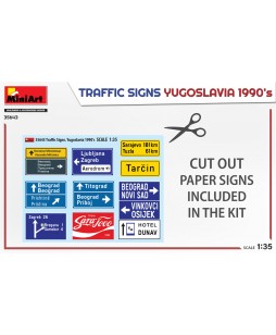 MiniArt TRAFFIC SIGNS. YUGOSLAVIA 1990’s 1/35