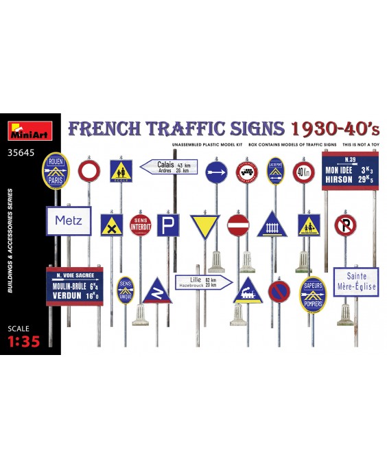 MiniArt French traffic signs 1930-40s 1/35