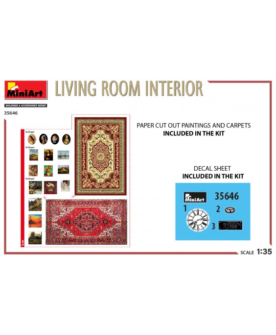MiniArt LIVING ROOM INTERIOR 1/35