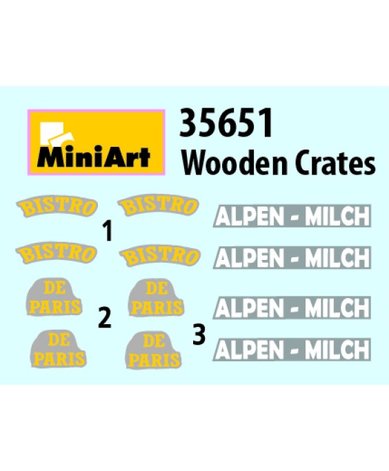 MiniArt WOODEN CRATES 1/35